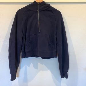 Gently used Lululemon cropped scuba with hood